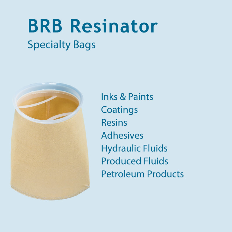 Filter, liquid filtration, cartridges, Strainrite, filter bag, brb, resinator, resin-bonded felt, added area, brb-aa