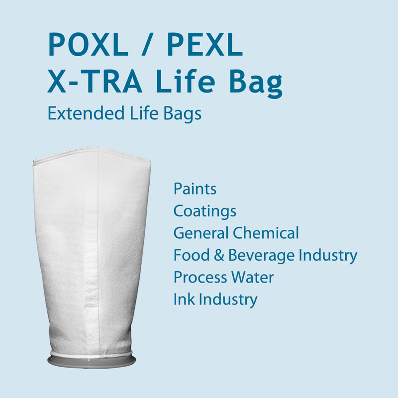 Filter, liquid filtration, cartridges, Strainrite, filter bag, poxl, pexl, x-tra life, polyester, polypropylene, extended life