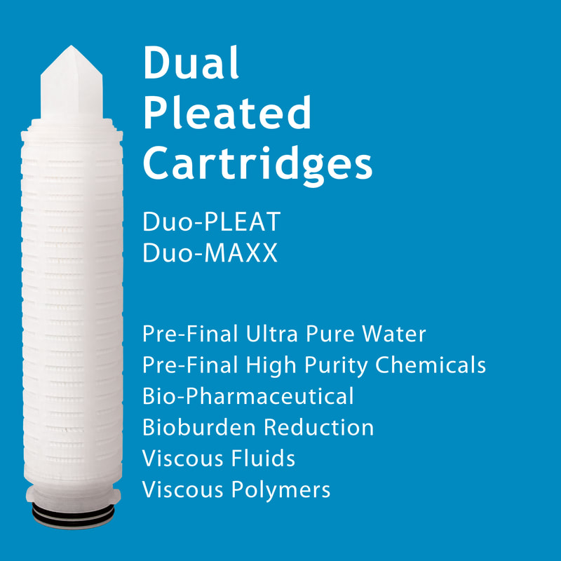 Filter, Clarity, liquid filtration, cartridges, Strainrite, pleated, duo-pleat, duo-maxx, dual pleat